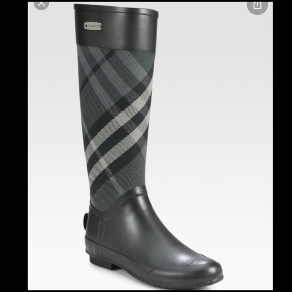 Burberry Clemence Signature Check Rainboot - Picture 6 of 7